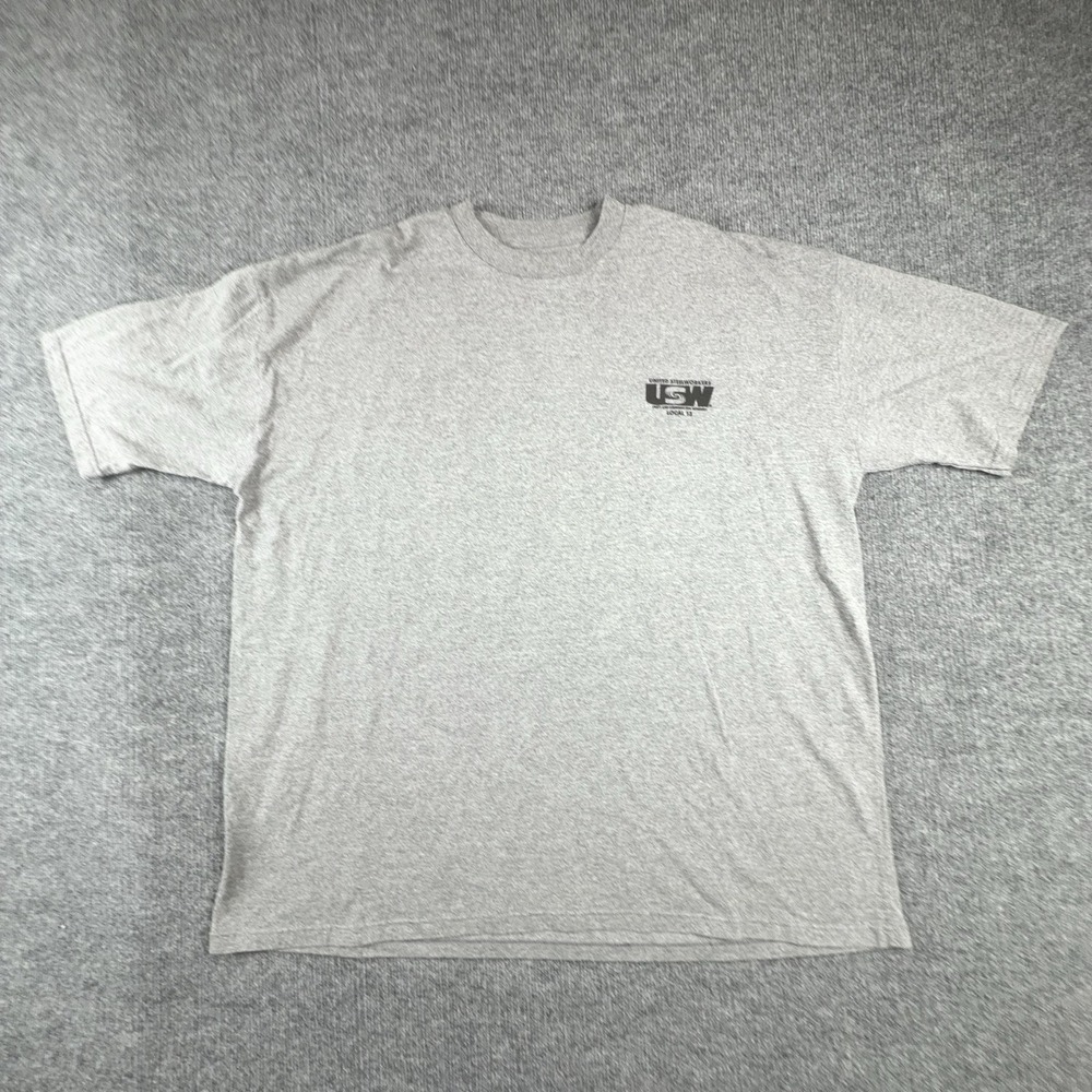 Union Line Shirt Mens 4XL Gray USW Local 13 Dont Tread On Me Graphic Tee USA